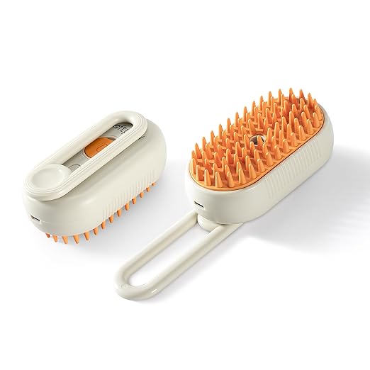 😻 Gatito Relax: Cepillo de Vapor & Masaje Quitapelos 3 en 1 💨💆‍♂️🧶