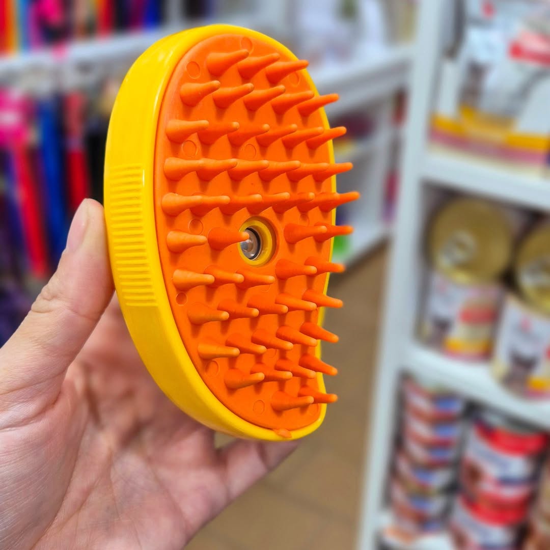 ¡ELIMINA EL 99% DEL PELO SUELTO! 💨🐾 Cepillo de Vapor Quitapelos Patitas 3 en 1 ✨