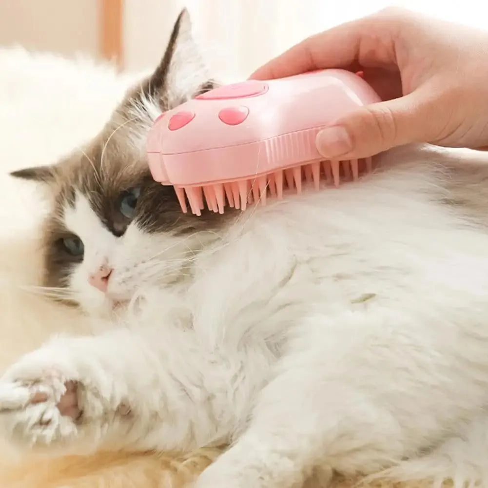 💨 PATITAS | Cepillo de Vapor Quitapelos Pro Rosa ⚡🐾