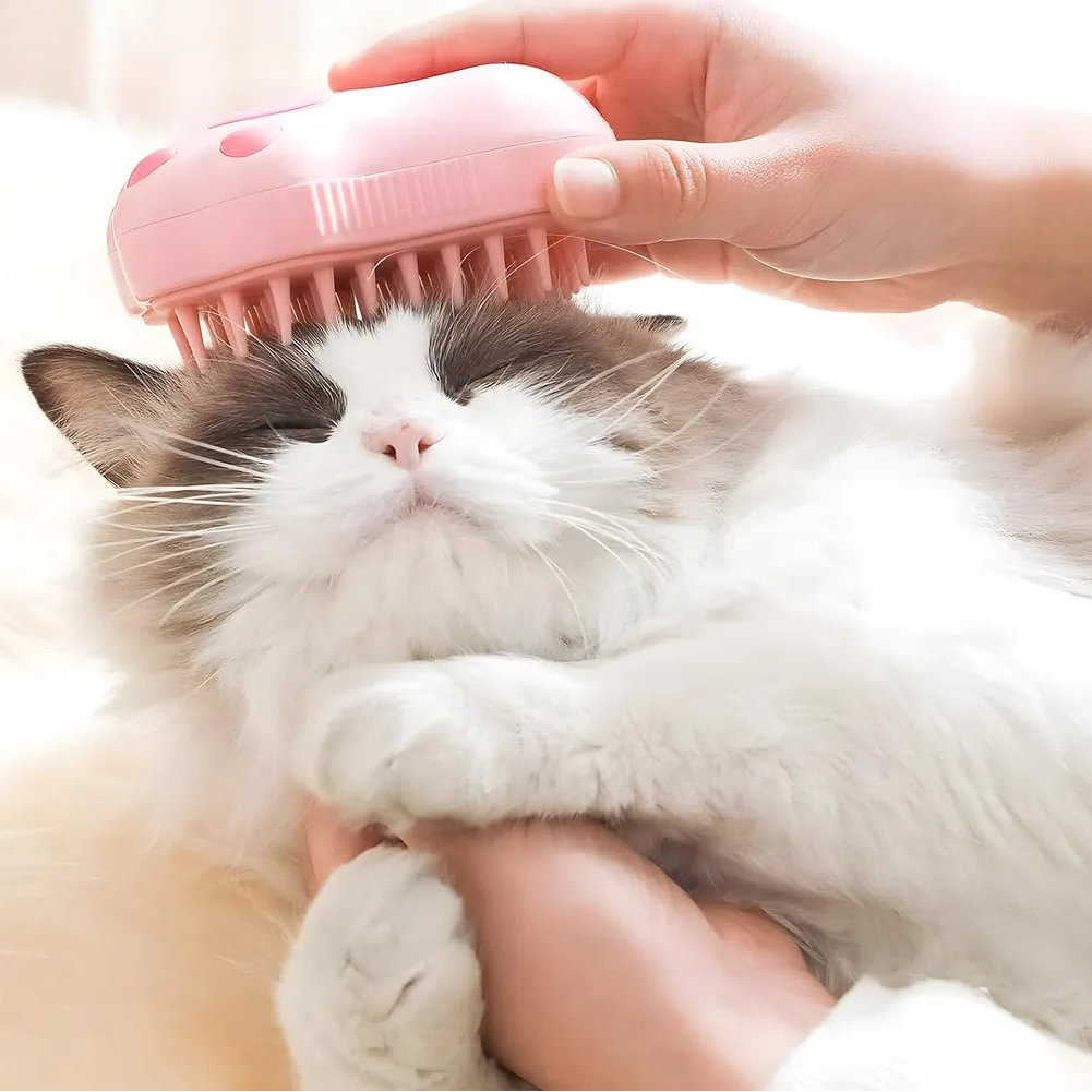 💨 PATITAS | Cepillo de Vapor Quitapelos Pro Rosa ⚡🐾