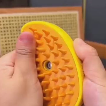 ¡ELIMINA EL 99% DEL PELO SUELTO! 💨🐾 Cepillo de Vapor Quitapelos Patitas 3 en 1 ✨