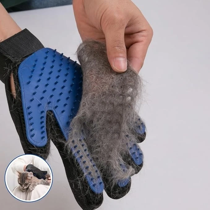 🧤💆‍♂️🐕💤 Guante Para Mascotas Quitapelos TrueTouch