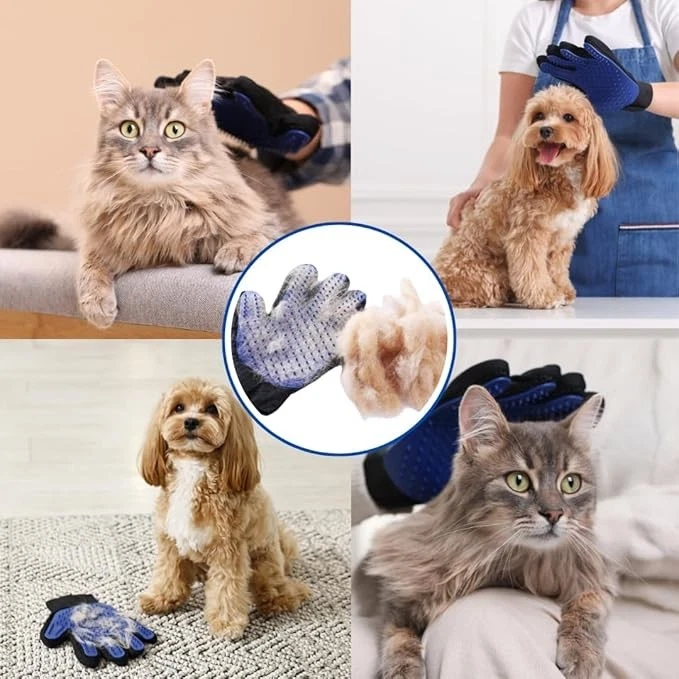 🧤💆‍♂️🐕💤 Guante Para Mascotas Quitapelos TrueTouch